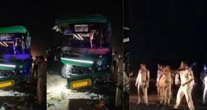 छिंदवाड़ा में पिकअप से टक्कर के बाद बस पलटी, 10 लोगों की दर्दनाक मौत