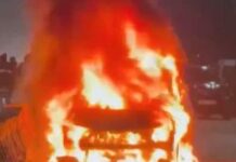 वैष्णो देवी से लौटते श्योपुर के परिवार की कार बनी आग का ताबूत,6 मृत