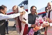 केंद्रीय गृह मंत्री अमित शाह पहुंचे रायपुर